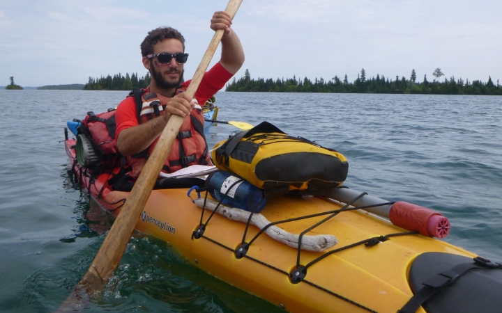 gap year kayaking trip on lake superior for young adults